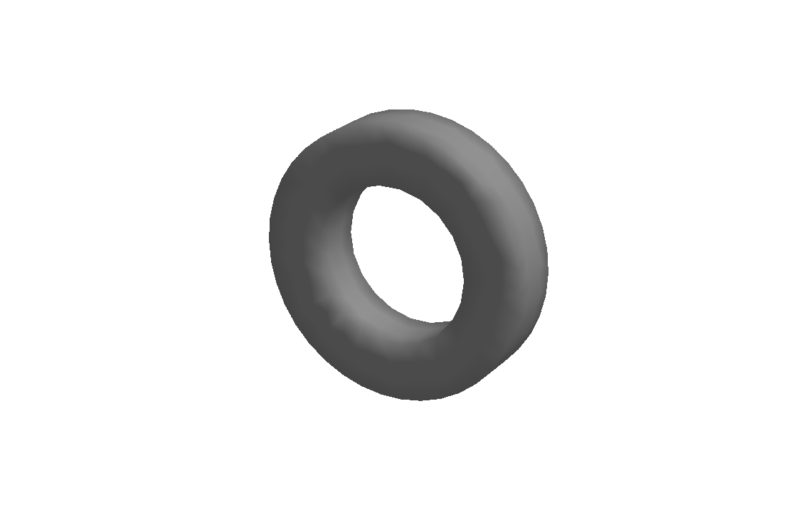 Annular body with rectangular tube cross-section.